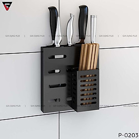 Mua Giá cài dao kéo inox 304 cao cấp Gia Dụng Plus - dán tường siêu chắc  không cần khoan tường