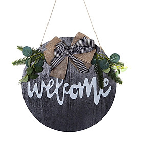 Bảng treo trang trí chữ Welcome chào mừng cho cửa hàng, bằng gỗ