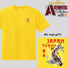 JAPAN, mã logo.g273. Áo thun nam nữ in logo đẹp, form unisex. Áo phông GOKING hàng hiệu, quà tặng cao cấp cho gia đình, cặp đôi, lớp nhóm, doanh nghiệp