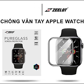 Kính Cường Lực Chống Vân Tay Zeelot 3D Curved Dành Cho Apple Watch 40mm / 44mm_ Hàng Chính Hãng
