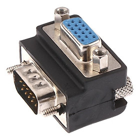 Mua ROGTZ  Đầu Nối Dài VGA Đực Sang Cái Bẻ Góc 90 Độ - Hàng Nhập Khẩu