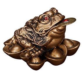 Lucky Waving Money Toad Frog Chinese Feng Shui Decor