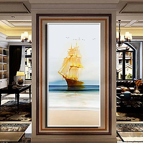Mua Tranh đơn canvas treo tường Decor Thuyền buồm trên biển - DC202
