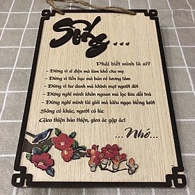 Mua Tranh chữ những câu triết lý về cuộc Sống treo quán cafe  trang trí phòng khách  phòng ngủ kích thước ~30cm