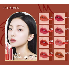 Hình ảnh Son Lì Red Cookies Brownie Velcet Lip Hàn Quốc Màu B7 - Đỏ San Hô (4gr )