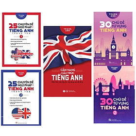 Hình ảnh Sách 30 Chủ Đề Từ Vựng Tiếng Anh + 25 Chuyên Đề Ngữ Pháp Tiếng Anh Trọng Tâm + Cẩm Nang Cấu Trúc Tiếng Anh