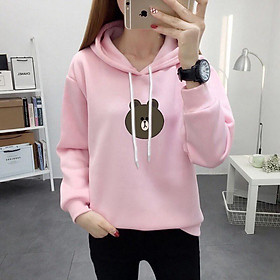 Áo hoodies form to y hình CÓ MŨ cực xinh thời trang hàn quốc cho các bạn trẻ TRANG NEMO