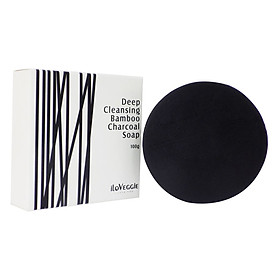 Xà Phòng Than Tre Tẩy Rửa Sâu iLoVeggie Deep Cleansing Charcoal Soap (100g x 5 Miếng)