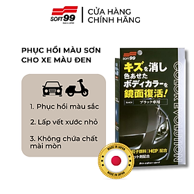 Sáp phục hồi màu sơn xe màu đen Color Evolution W-182 Soft99