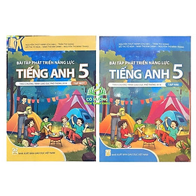 Sách - Combo Bài tập phát triển năng lực tiếng anh 5 tập 1 + 2 ( Theo chương trình giáo dục phổ thông 2018 )