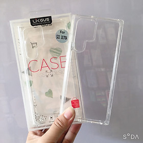 Ốp lưng trong suốt Likgus chống sốc không ố màu dành cho Samsung Galaxy S22, S22Plus/ S22 Ultra ( hàng chính hãng)