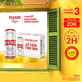 Bia Hanoi Premium - Thùng 24 lon 330ml