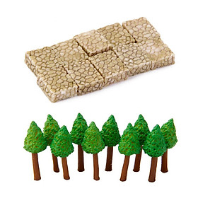 20x Miniature  Pavement Tree Micro Landscape Bonsai Garden Decor