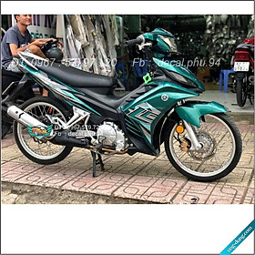 Tem Exciter 135 Lc xanh lục bảo , tem bạc xanh