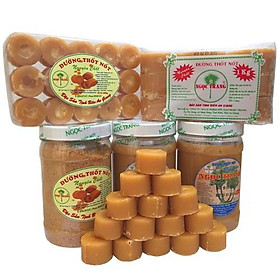 Combo 5KG Đường thốt nốt Ngọc Trang (2Kg đường mềm + 1Kg đường bột + 1Kg dạng viên lớn + 1Kg dạng viên nhỏ) - Đặc sản An Giang