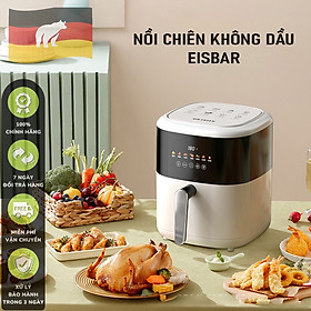 Nồi chiên không dầu, màn hình cảm ứng, dung tích 5L, công suất 1350W - Hàng chính hãng