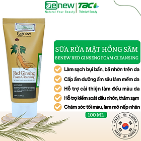 Sữa Rửa Mặt Sâm Đỏ Benew Red Ginseng (100ml)