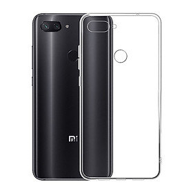 Ốp lưng silicon dẻo trong suốt dành cho Xiaomi Mi 8 Lite - Hàng cao cấp