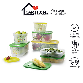 Mua Hộp Trữ Mát Rau Củ Vensmart Tupperware 4.4L  Hộp Trữ Mát Có Nút Hô Hấp