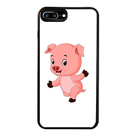 Ốp Lưng Kính Cường Lực Dành Cho Điện Thoại iPhone 7 Plus / 8 Plus Pig Pig Mẫu 4