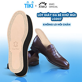 Lót giày da bê khử mùi không bị hôi chân XIMO (LGD07)