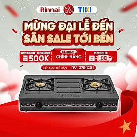 Mua Bếp gas dương Rinnai RV-375(G)N mặt bếp men và kiềng bếp men - Hàng chính hãng.