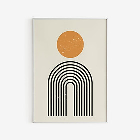 Tranh treo tường | Tranh Mid Century Modern Wall Art, Rainbow Art Print