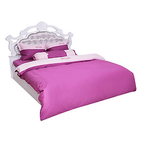 Bộ chăn ga gối cotton satin màu trơn Julia 531BM18 - 180x200cm