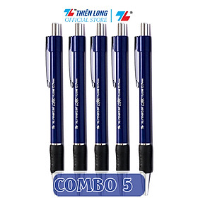 Combo 5-10-20 Bút Bi Thiên Long Metal Clip TL-036 đầu bi 0.7mm