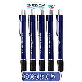 Combo 5-10-20 Bút Bi Thiên Long Metal Clip TL-036 đầu bi 0.7mm