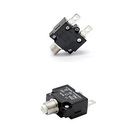 2 Pieces 15A+20A Circuit Breaker Mini Push Button Resettable Circuit Breaker