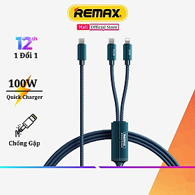 Mua Cáp sạc nhanh 100W 2 trong 1 Chính Hãng Remax RC-093t Sạc Nhanh Được cho cả Laptop và điện thoại - Hàng Chính Hãng Remax