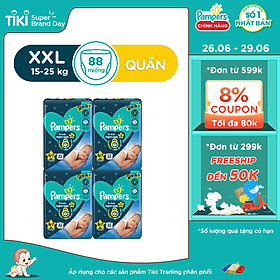 Combo 4 Tã Quần Pampers Ngủ Ngon - Bao Bì Ngẫu Nhiên