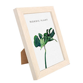 8 Inch Wooden Picture Frame Natural Eco Wood Photo Frame with High Definition Acrylic for Wall Hanging and Tabletop