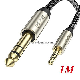Mua Cáp âm thanh 3.5mm sang 6.5mm dài 1M Ugreen 10625-Hàng chính hãng