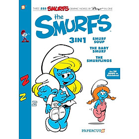 Sách ngoại văn: The Smurfs 3-In-1 #5 - Smurfs Soup, The Baby Smurf, The Smurflings - Simon and Schuster