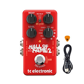 TC Electronic Hall of Fame 2 Reverb Phơ Đàn Guitar - Bàn đạp Ghi-ta Bass Fuzz Effect Pedal Hàng Chính Hãng - Kèm Móng Gẩy DreamMaker