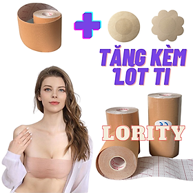 Cuộn băng dán nâng ngực, keo vải dán ngực, băng dán vải nâng ngực và định hình KINESIOLOGY(10cm x 5m)