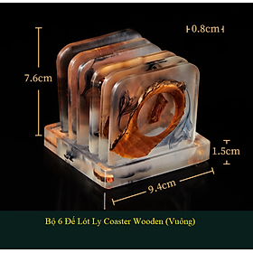 Mua Bộ 6 Đế Lót Ly Coaster Wooden