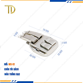 Khóa túi xách, Khóa số túi xách, Khóa số dây kéo đôi túi xách công nghệ mạ điện độ bền 5-8 năm