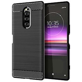 Ốp lưng chống sốc Vân Sợi Carbon cho Sony Xperia 1