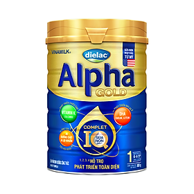 HỘP SỮA BỘT VINAMILK DIELAC ALPHA GOLD IQ 1 900G (CHO TRẺ TỪ 0 - 6 THÁNG TUỔI)