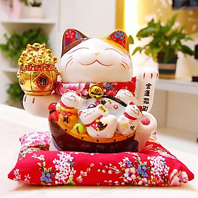 Mua   HCM   MÈO THẦN TÀI THUẬN BUỒM XUÔI GIÓ (16cm)- Gốm sứ Nhật cao cấp - FREESHIP