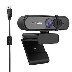 HXSJ S6 1080P USB Webcam Auto Focus Web Camera with Privacy Cover Built-in Noise Reduction Microphone for Laptop Desktop