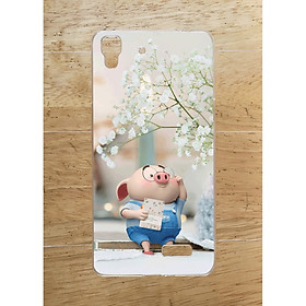 Ốp Lưng Dùng Cho Oppo R7 (Dẻo) - Heo Đọc Sach
