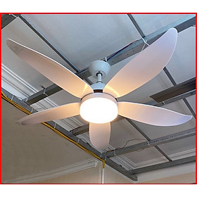 Mua Quạt Trần Đèn Trang Trí Phòng Khách Phòng Ngủ Phòng Ăn - Phong Cách Hiện Đại - Động Cơ DC Và Điều Khiển 5 Cấp Độ Gió Q117T