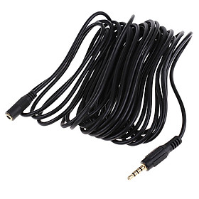 1x 3.5mm Male to 3.5 Female Audio Headphone Extension Cable for Plug   6m