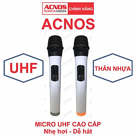 Micro không dây UHF ACNOS - Bảo hành 6 tháng Micro rời - 1 cặp - HÀNG
