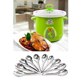 Mua Nồi tiềm yến  nấu cháo .. đa năng dung tích 1 5L Tặng kèm 10 muỗng súp inox