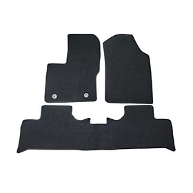 3x Automotive Floor Mats,  Liners, Front and Rear, Easy to Clean, Wear Resistant Black Protection for Yuan Pro Replacement Durable